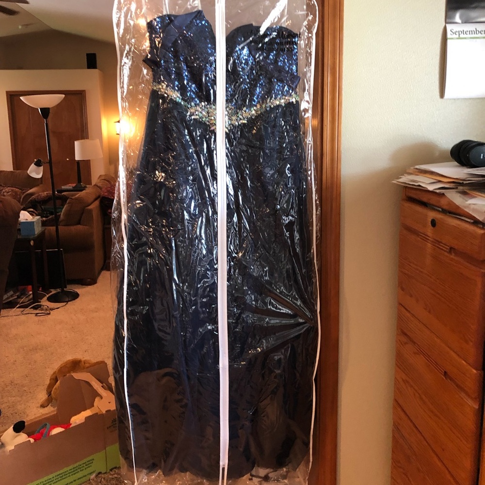 Full length ball gown - midnight blue 18-20